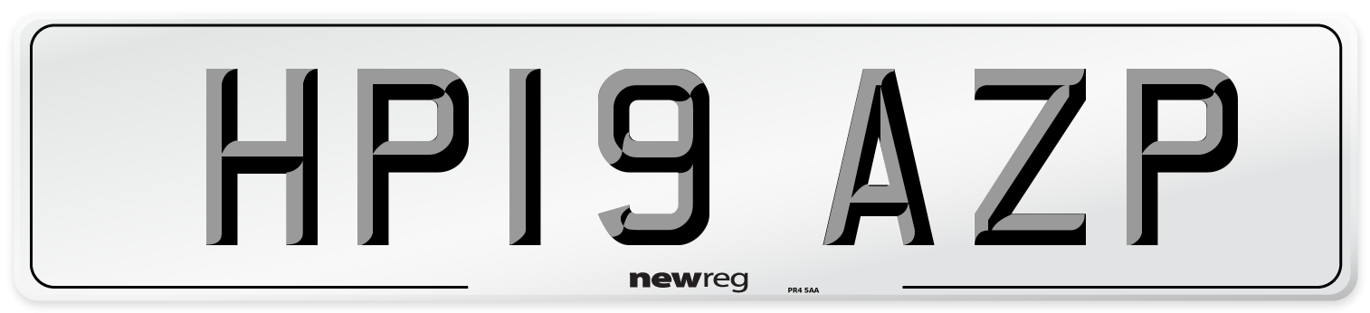 HP19 AZP Number Plate from New Reg